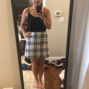 White plaid Clueless style skirt !